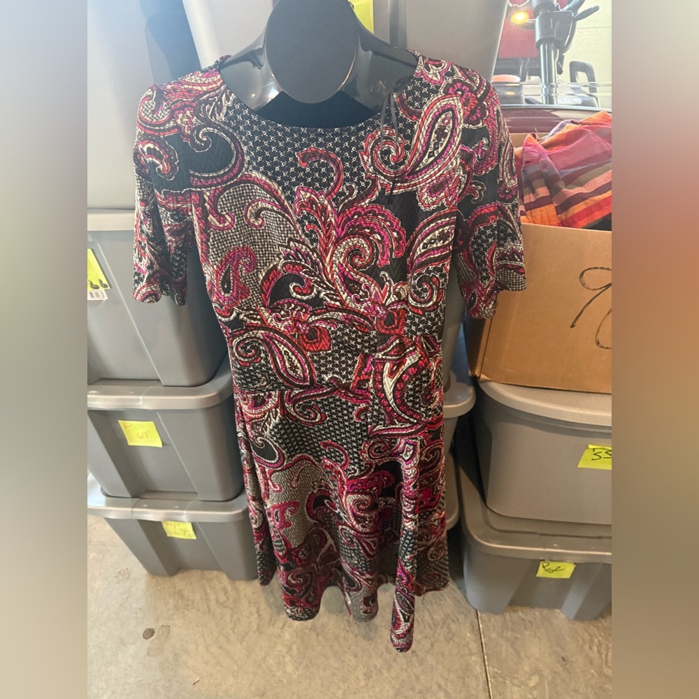 Elegant Paisley Print Dress p34